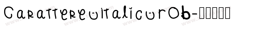 Carattere Italic ROB字体转换